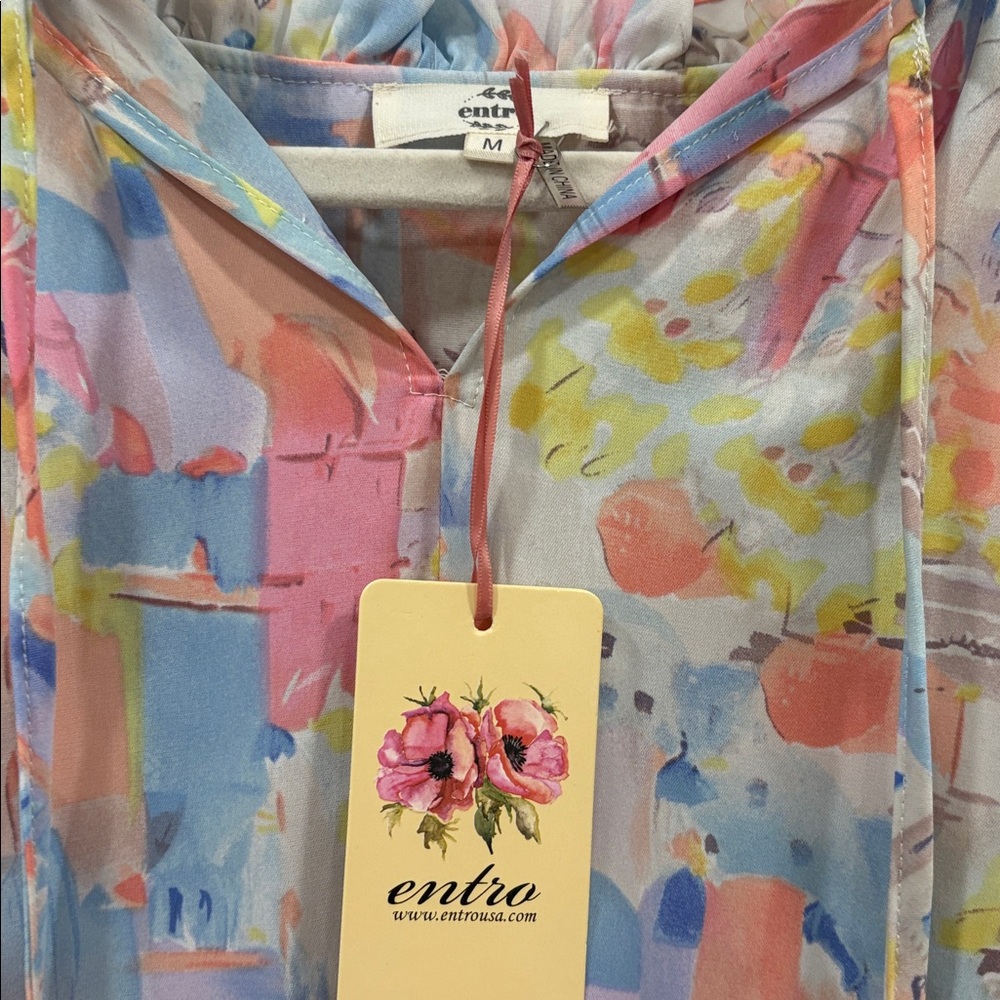 NWT Entro M Blouse - Picture 3 of 6